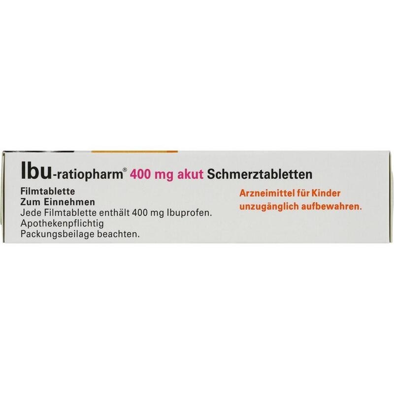 IBU-RATIOPHARM 400 mg akut Schmerztbl.Filmtabl.