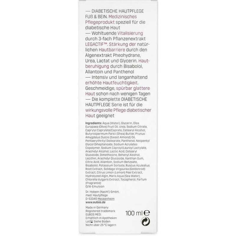 EUBOS DIABETISCHE HAUT PFLEGE Fuß+Bein Creme