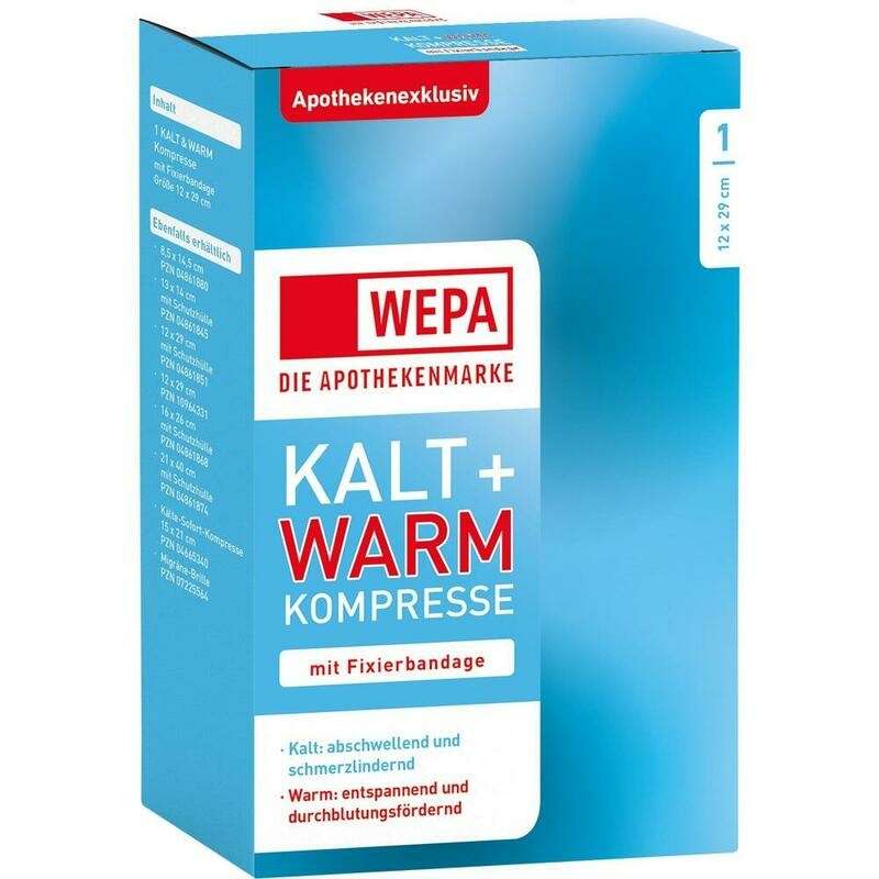 KALT-WARM Kompresse 12x29 cm mit Fixierband