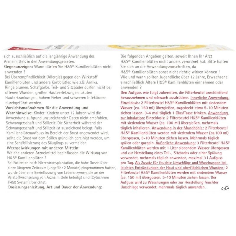 H&S Kamillentee Filterbeutel