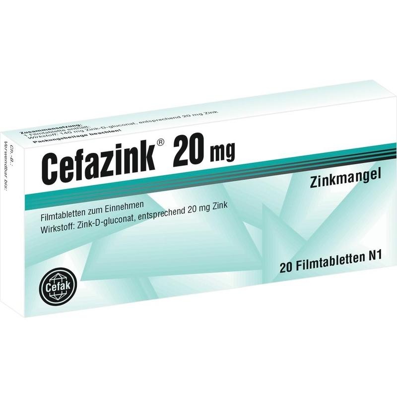 CEFAZINK 20 mg Filmtabletten