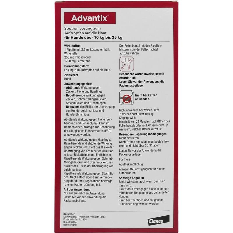 ADVANTIX Spot-on Lsg.z.Auftr.a.d.H.f.Hund 10-25 kg