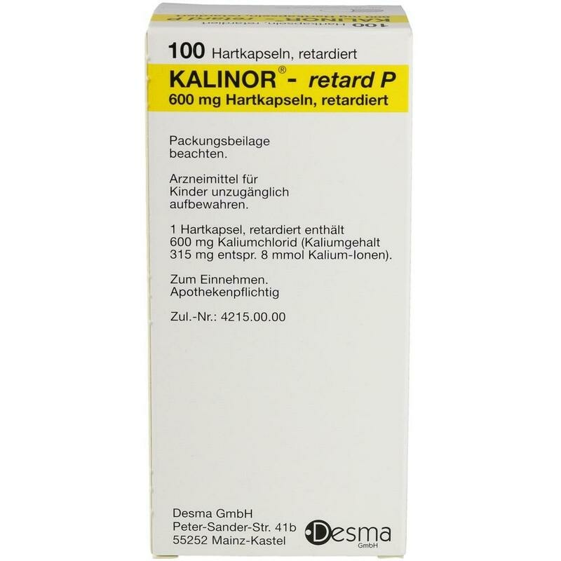 KALINOR retard P 600 mg Hartkapseln