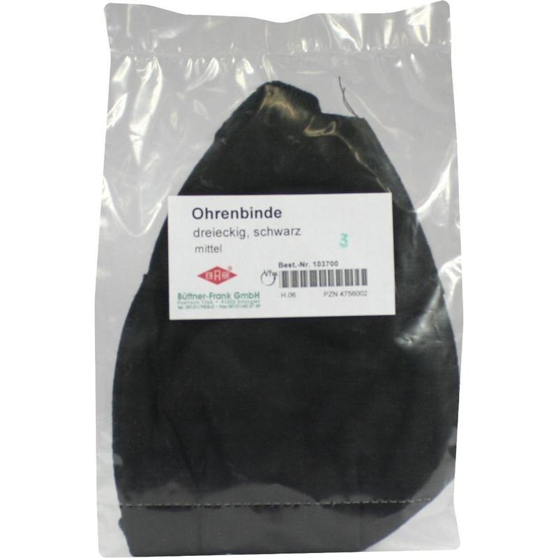 OHRENBINDE mittel schwarz