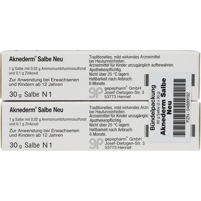 AKNEDERM Salbe Neu