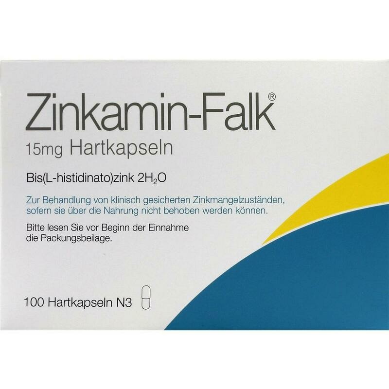 ZINKAMIN Falk 15 mg Hartkapseln