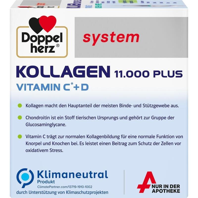 DOPPELHERZ Kollagen 11.000 Plus system Ampullen