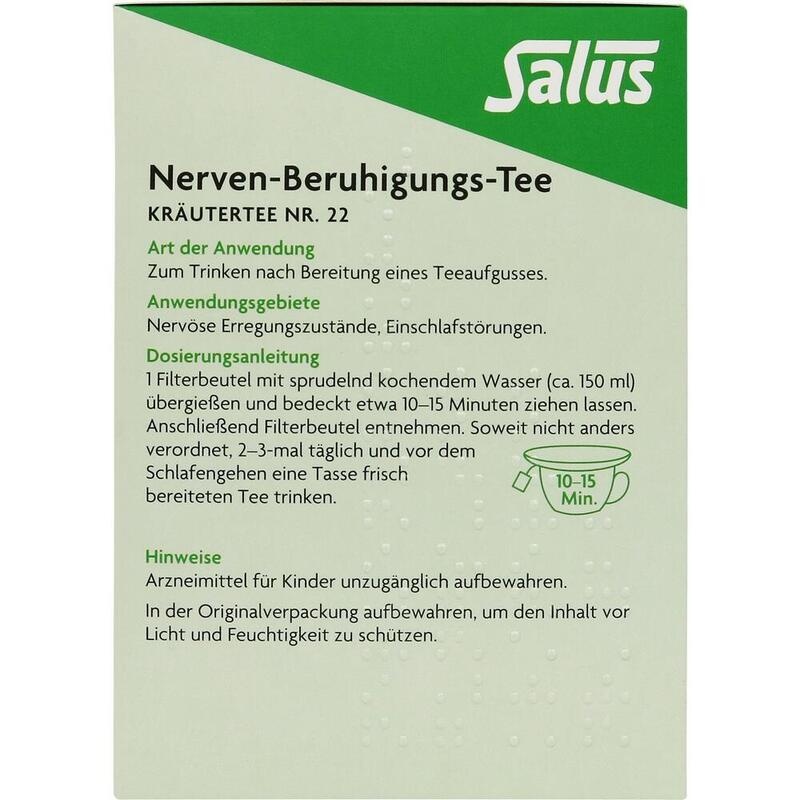 NERVEN-BERUHIGUNGS-Tee Kräutertee Nr.22 Bio Salus
