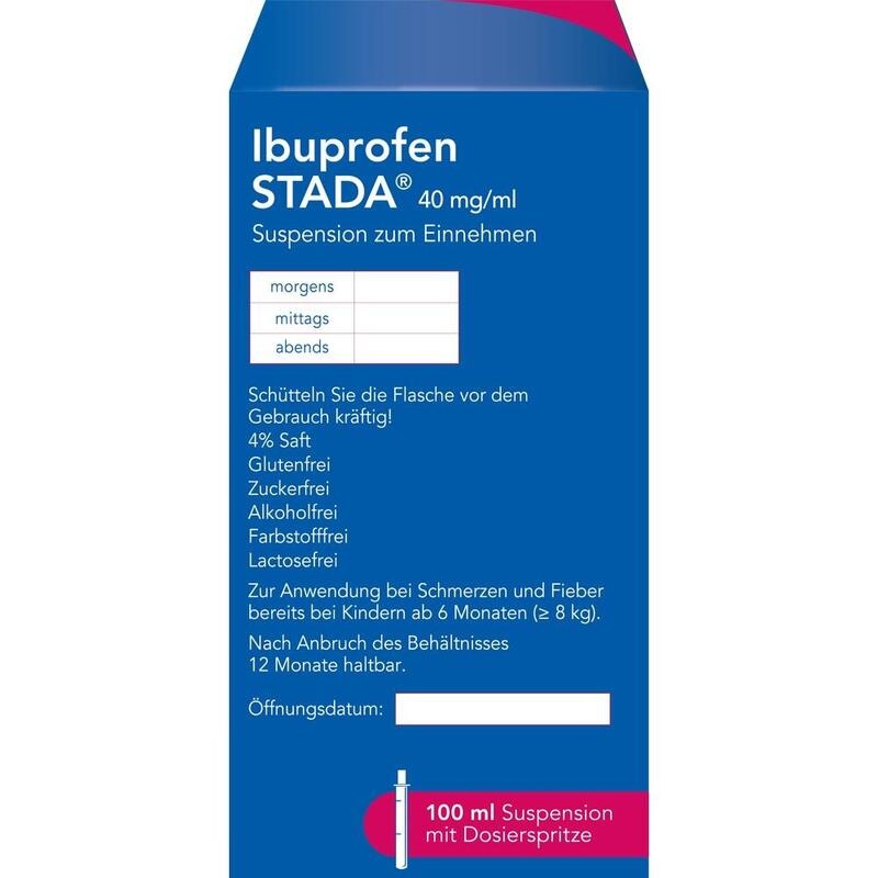 IBUPROFEN STADA 40 mg/ml Suspension zum Einnehmen
