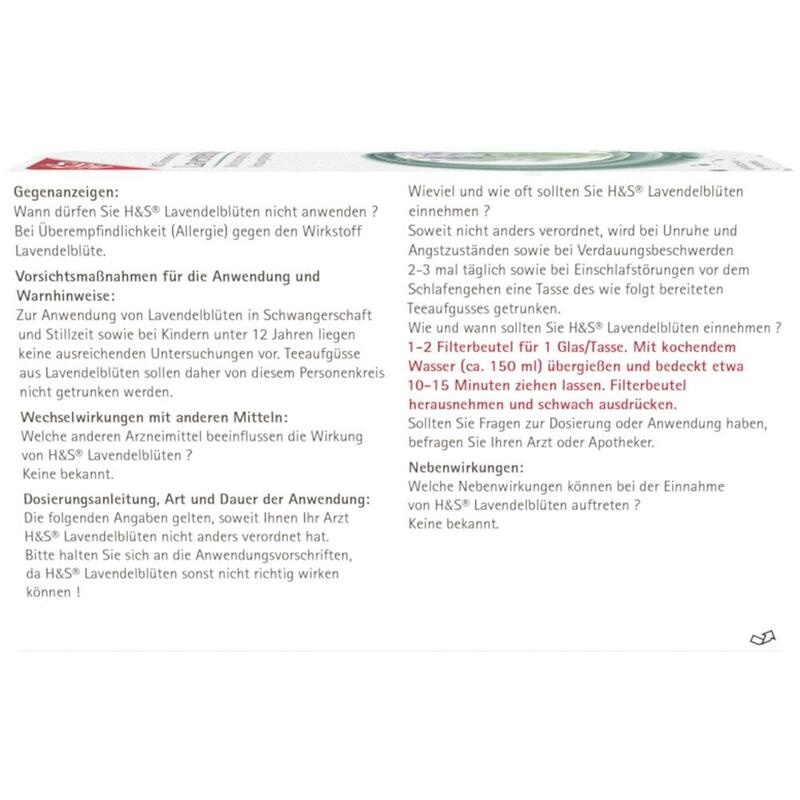 H&S Lavendelblüten Filterbeutel