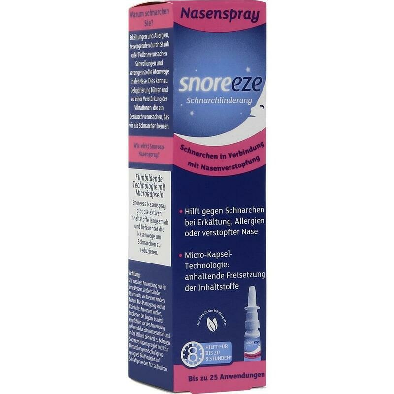 SNOREEZE Schnarchlinderung Nasenspray