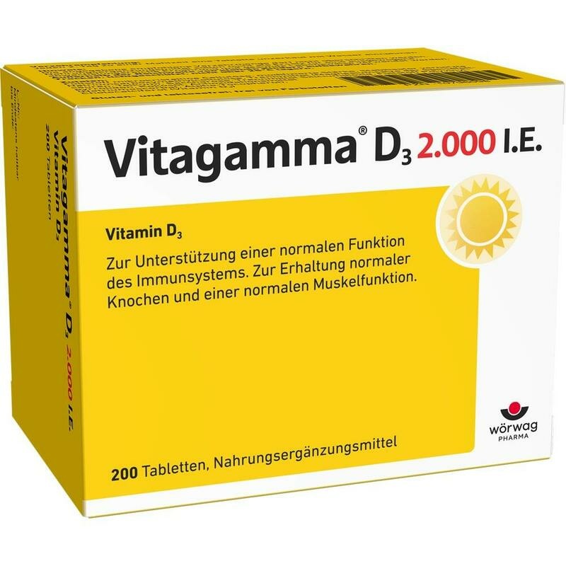 VITAGAMMA D3 2.000 I.E. Vitamin D3 NEM Tabletten