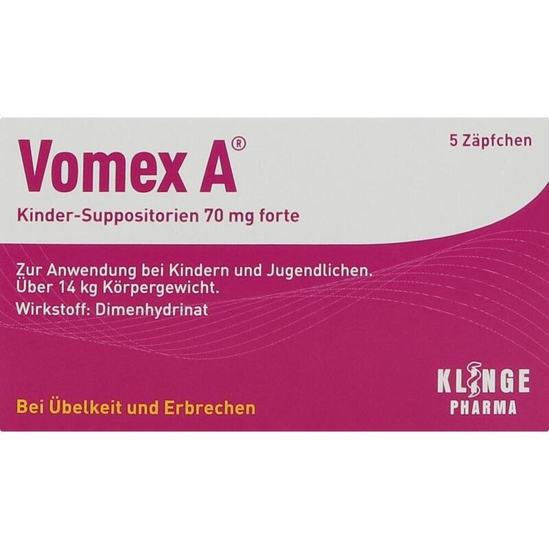 VOMEX A Kinder-Suppositorien 70 mg forte