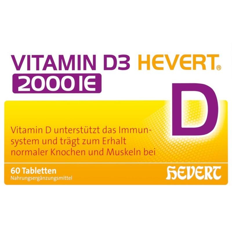 VITAMIN D3 HEVERT 2000 I.E. Tabletten