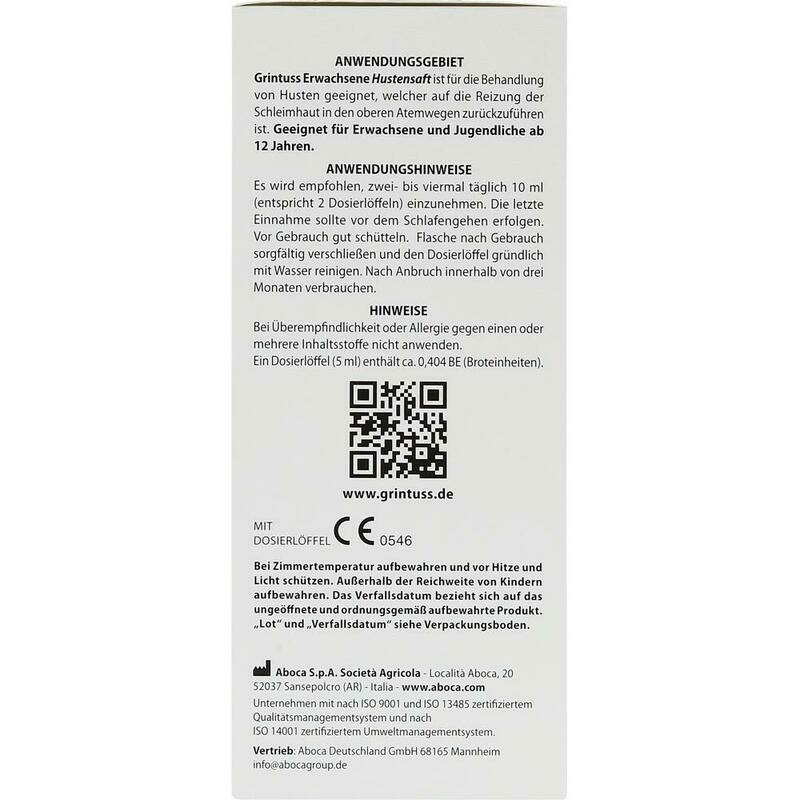 GRINTUSS Erwachsene mit Poliresin Hustensaft
