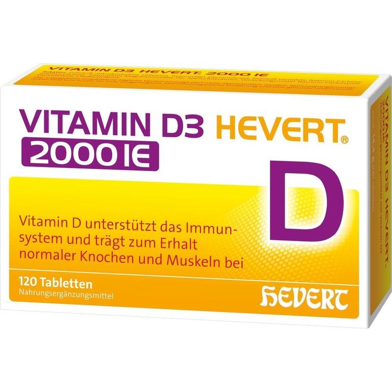 VITAMIN D3 HEVERT 2000 I.E. Tabletten