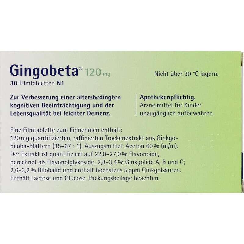 GINGOBETA 120 mg Filmtabletten