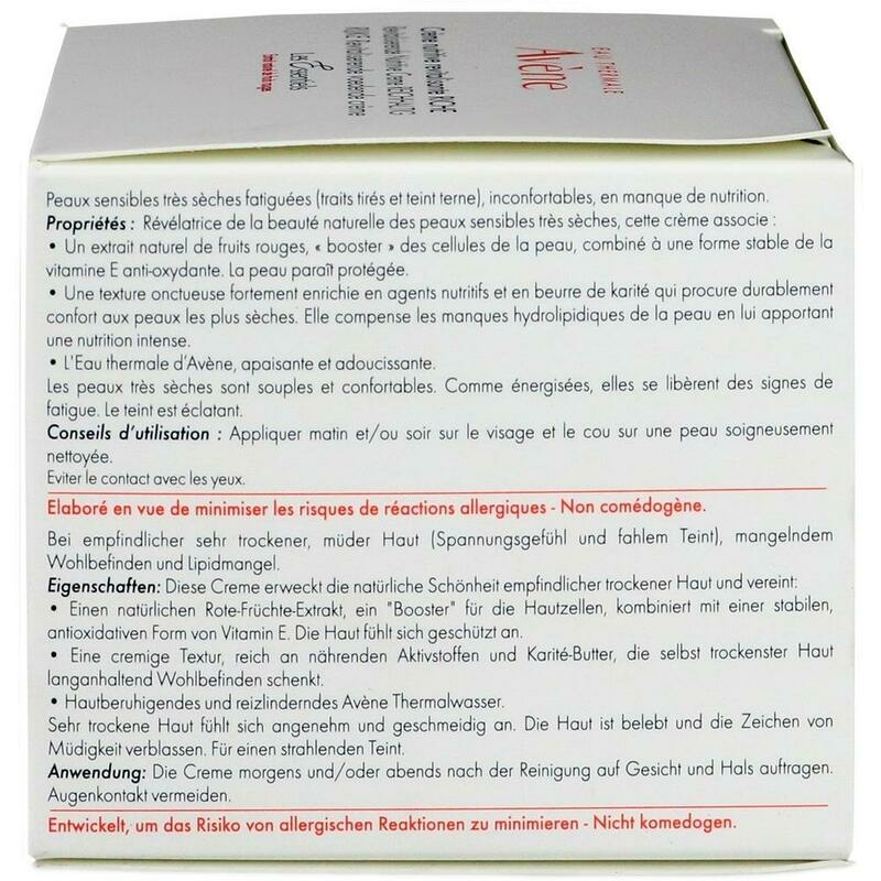 AVENE Les Essentiels revit.nutritive Creme reichh.