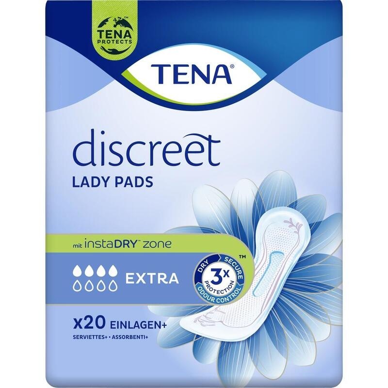 TENA LADY Discreet Inkontinenz Einlagen extra