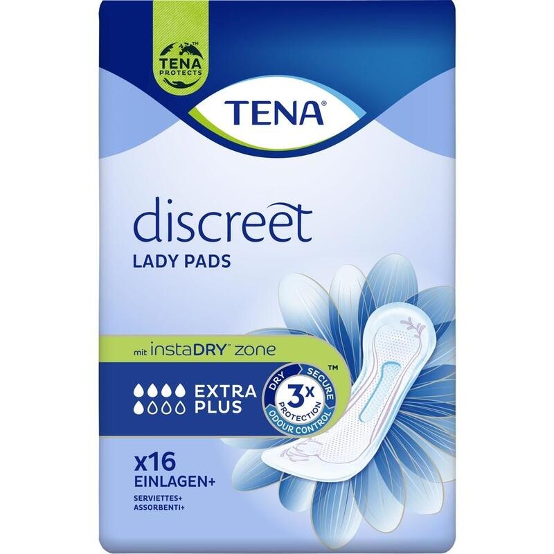 TENA LADY Discreet Inkontinenz Einlagen extra plus