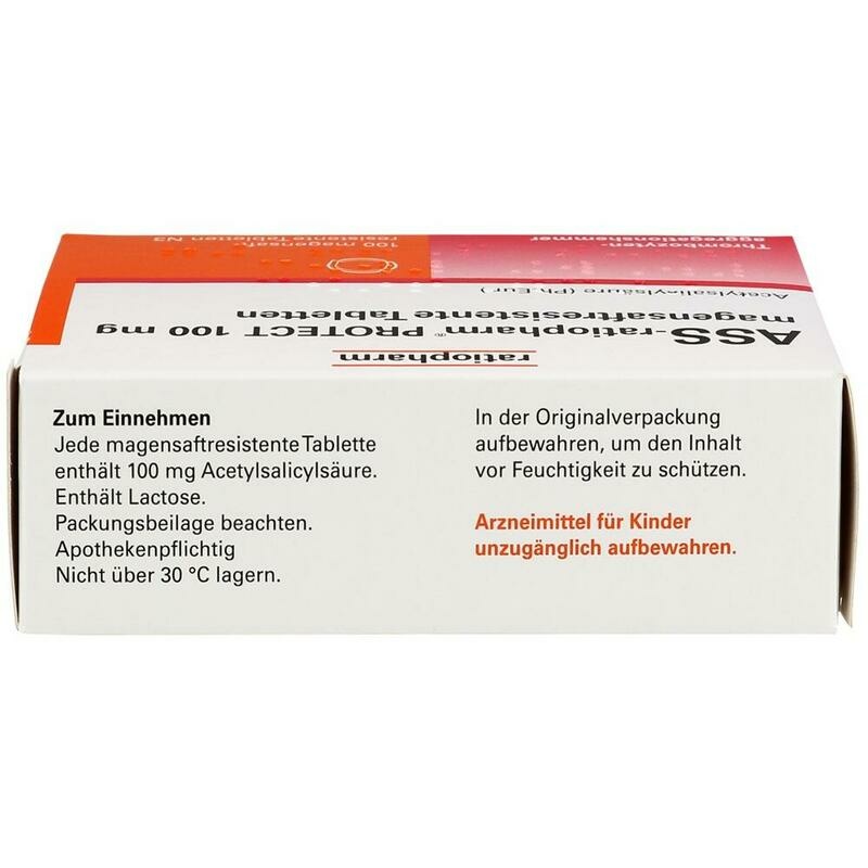 ASS-ratiopharm PROTECT 100 mg magensaftr.Tabletten