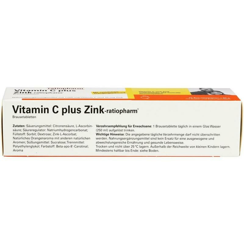VITAMIN C PLUS Zink-ratiopharm Brausetabletten