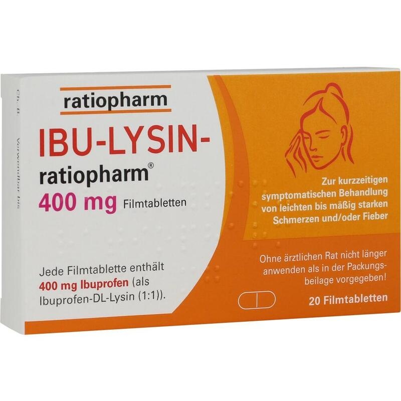 IBU-LYSIN-ratiopharm 400 mg Filmtabletten