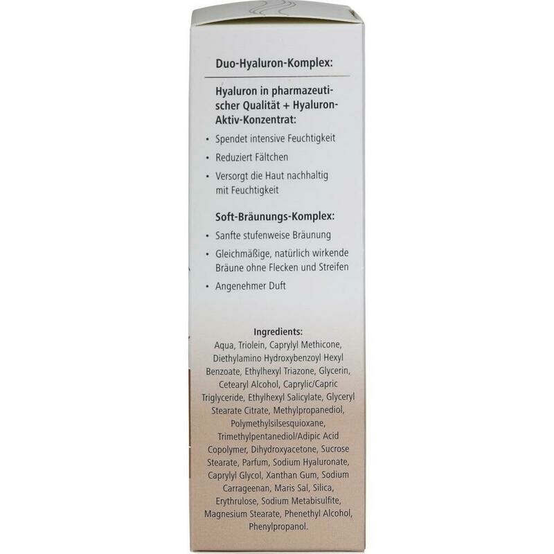 HYALURON SANFTE Bräune Gesichtspflege Creme