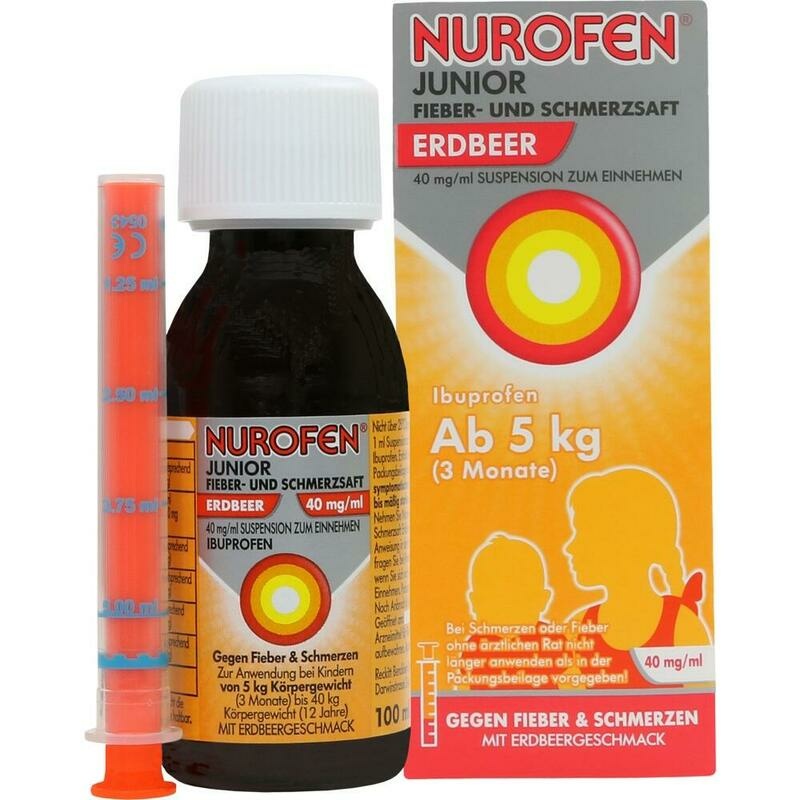 NUROFEN Junior Fieber-u.Schmerzsaft Erdbe.40 mg/ml