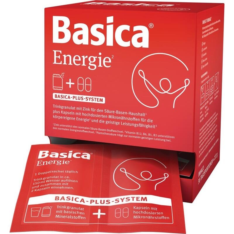 BASICA Energie Trinkgranulat+Kapseln f.30 Tage Kpg