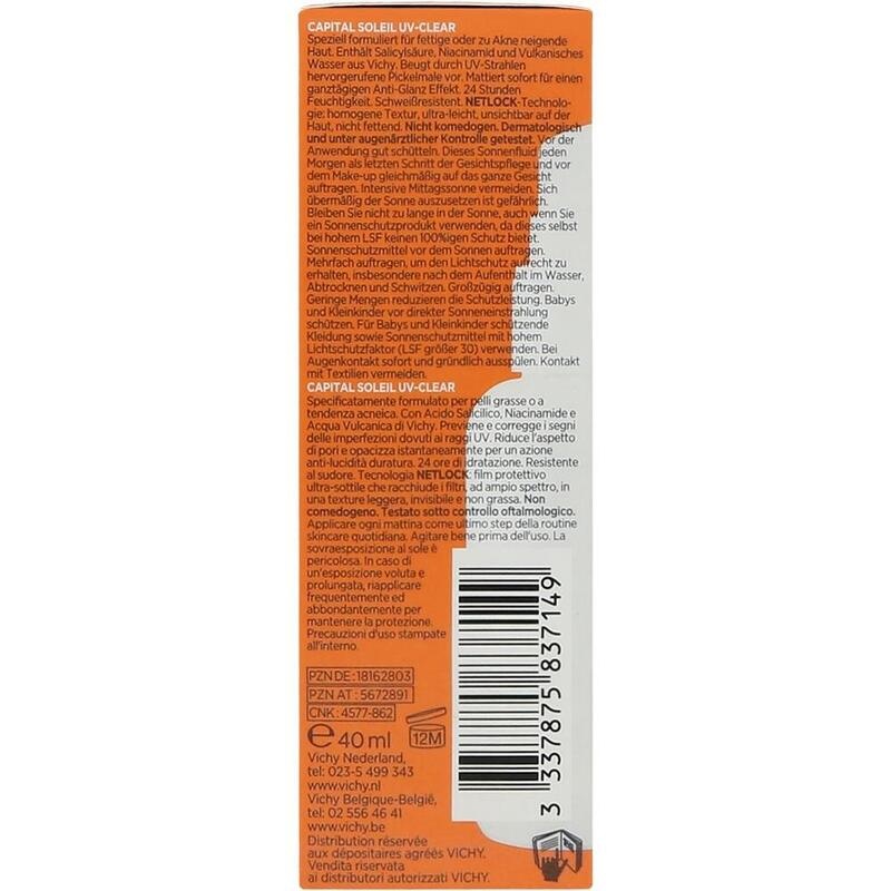 VICHY CAPITAL Soleil UV-Clear LSF 50+