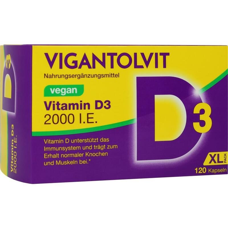 VIGANTOLVIT 2000 I.E. Vitamin D3 vegan Weichkaps.