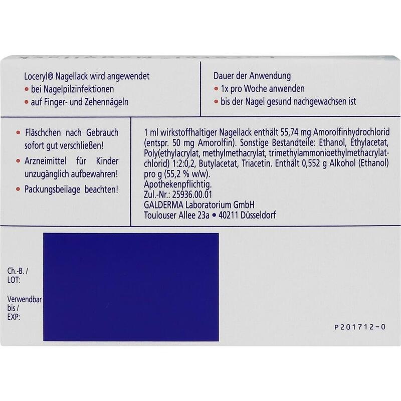 LOCERYL Nagellack gegen Nagelpilz DIREKT-Applikat.