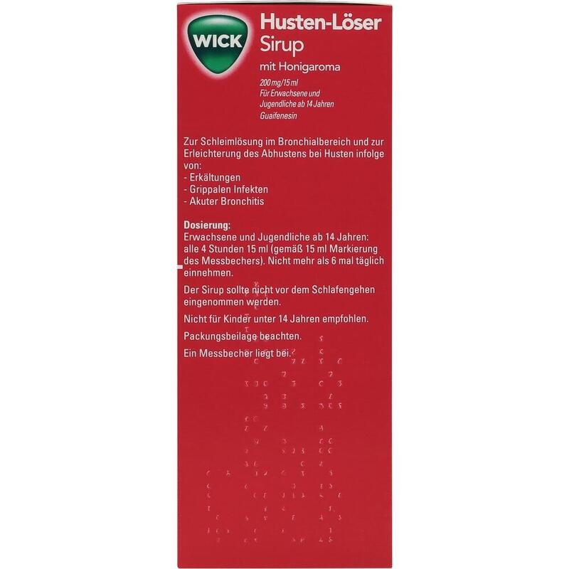 WICK Husten-Löser Sirup mit Honigaroma 200mg/15ml