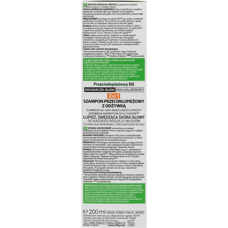 VICHY DERCOS Anti-Schuppen 2in1 Shampoo Condition.