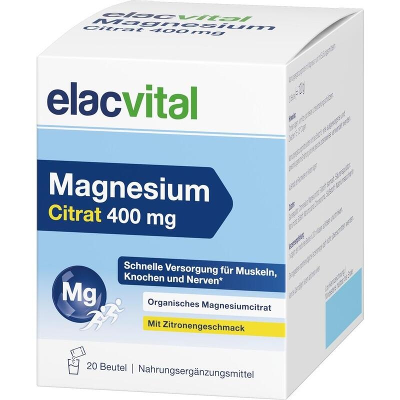 ELACVITAL Magnesium Citrat 400 mg PLE Btl.