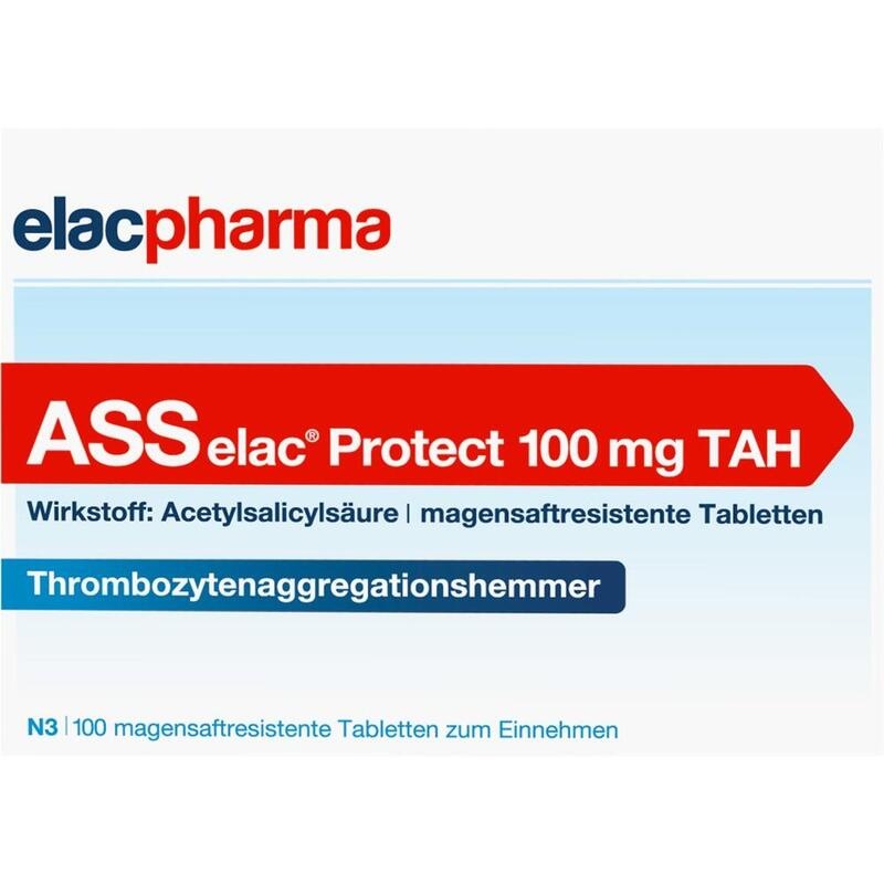 ASS elac Protect 100 mg TAH magensaftres.Tabletten