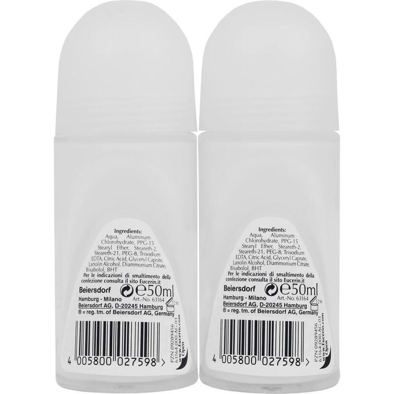 EUCERIN Deodorant Roll-on 24 h Doppelpack