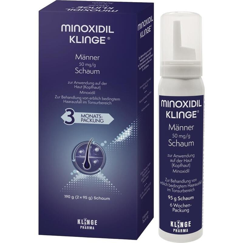 MINOXIDIL Klinge Männer 50 mg/g Schaum
